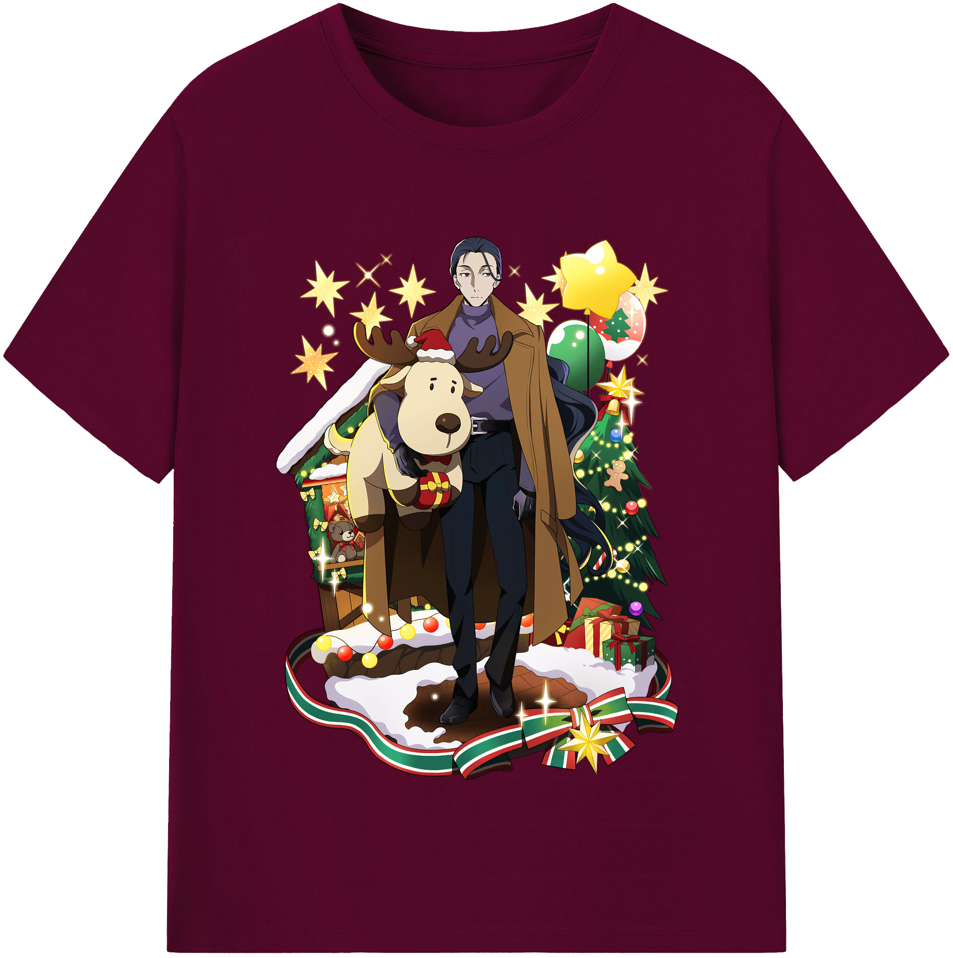 （画像用） 文豪ストレイドッグス Bungo Stray Dogs レディースカジュアルプリントTシャツ（綿100％）